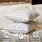 Outdoor Gray Plaid Christmas Pillow Covers 16x16 Set of 2, Light Grey and White Checkered Throw Pillows Covers, 16 x 16 Farmhouse Gingham Pillows Decorative Throw Pillows Covers for Couch